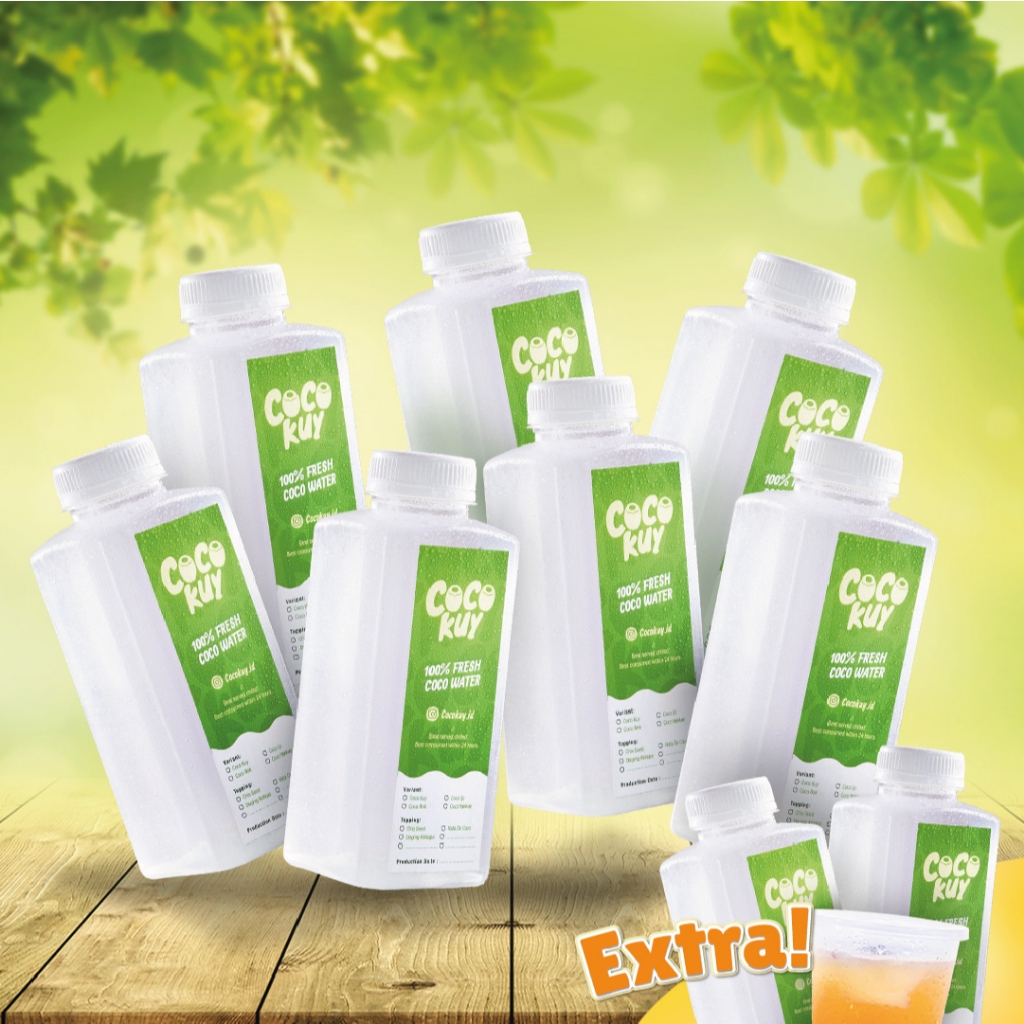 

7 EXTRA 3 - Coco Kuy Original - Minuman Air Kelapa Murni