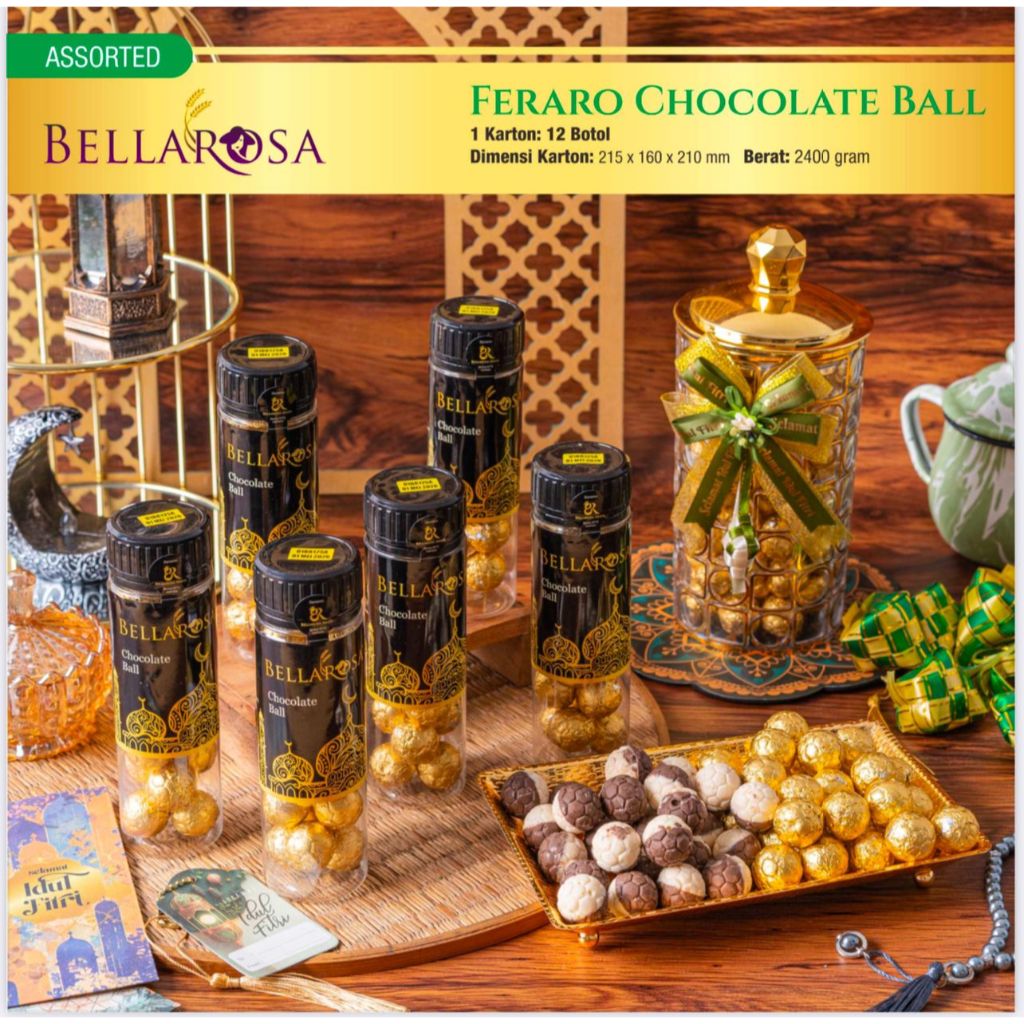 

HAMPERS PARCEL BELLAROSA FERARO CHOCOLATE BALL 12 BTL