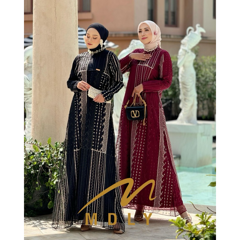 NEIRA DRESS REBORN MDLY | NEIRA LUX DRESS MDLY | DRESS TULLE BRUKAT MDLY TERBARU | DRESS PESTA MDLY 