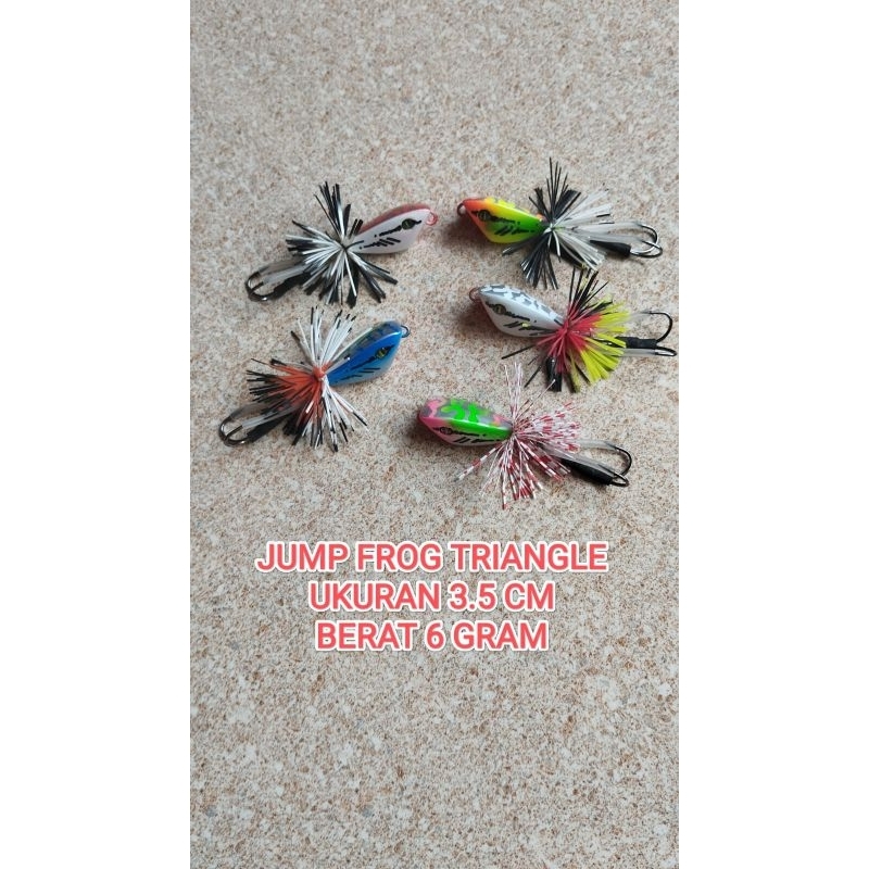 Umpan Casting Jump Frog Triangle 3.5 cm