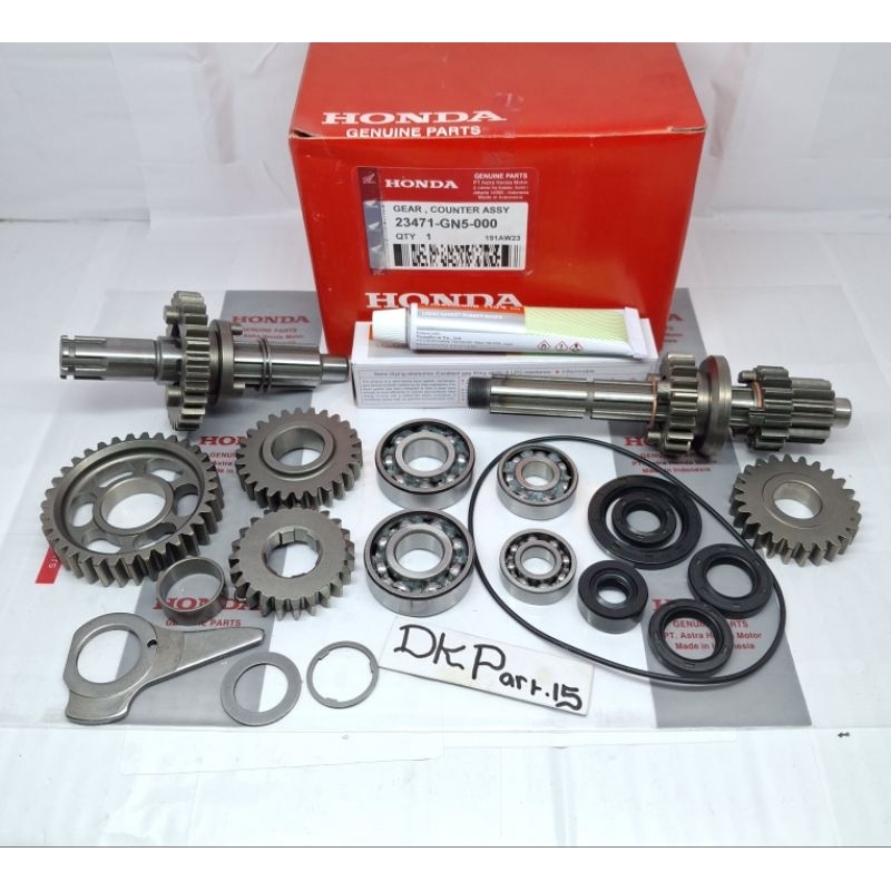 Gear Gigi Rasio Mesin Assy Komplit (GN5) Honda Supra x Lama,Fit Lama,Grand,Astrea