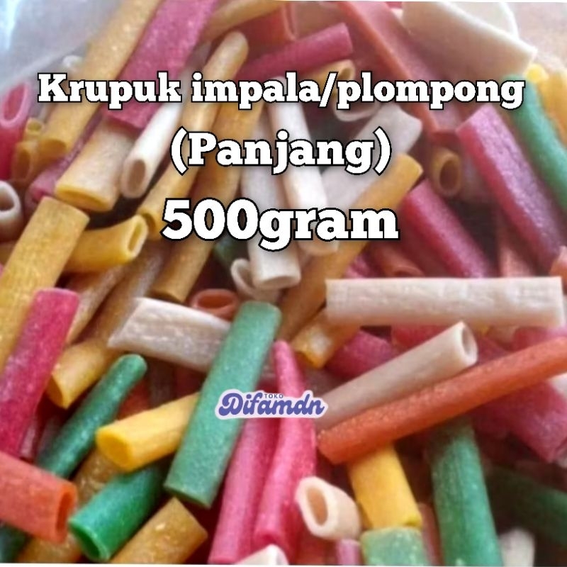 

krupuk impala panjang mentah 500gram / kluntung