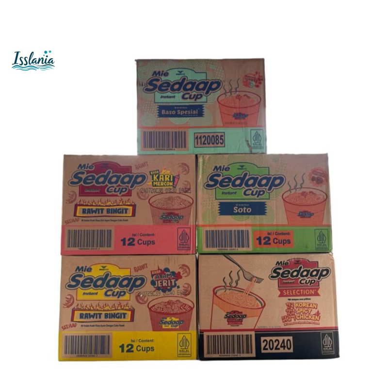 

[SEDAAP CUP] 1 dus isi 12 pcs all varian rasa