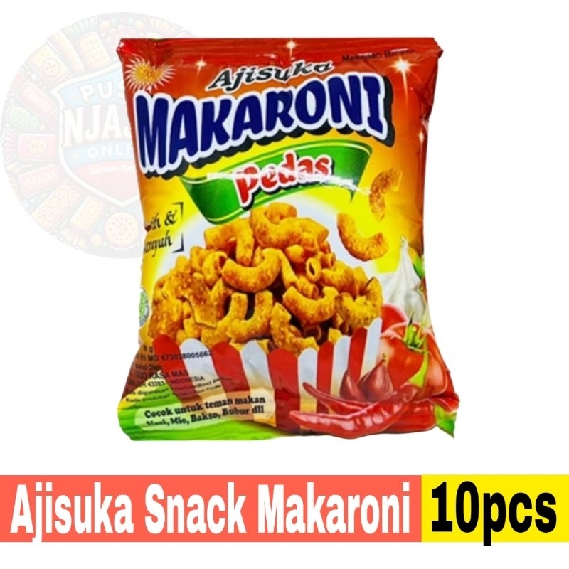 

Ajisuka Snack Makaroni Pedas Renceng 10 pcs