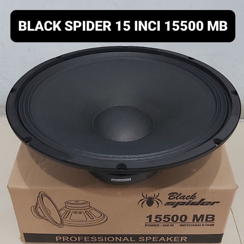 BLACK SPIDER Speaker 15500 MB 15 Inci Fullrange 600 Watt Blackspider