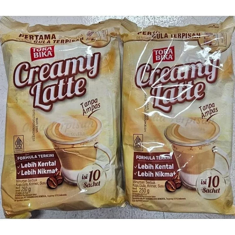 

TORABIKA CREAMY LATTE 250GR - isi 10 sachet