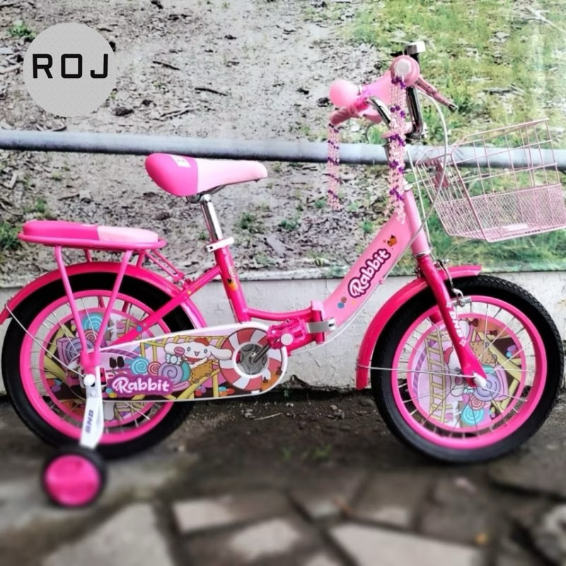 Sepeda anak perempuan CTB BNB Rabbit 16/18 inchi sepeda mini sepeda keranjang sepeda murah kwalitas 