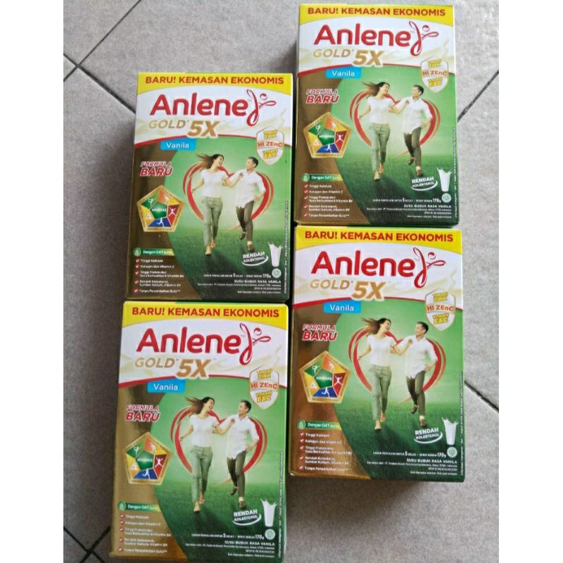 

Anlene gold 5X 170gr dapat 4box (kardus luar kurang baik)