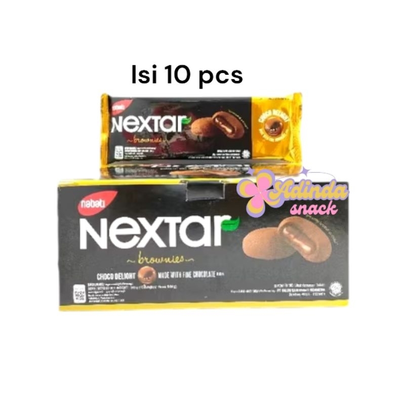 

nextar brownies isi coklat 1 box isi 10 pcs