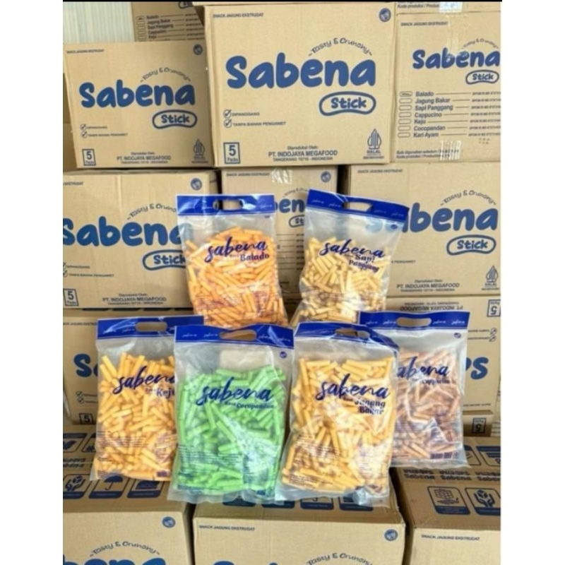 

Sabena Stik 340gr Stik Sabena Snack // sapi panggang cocopandan jagung bakar keju balado