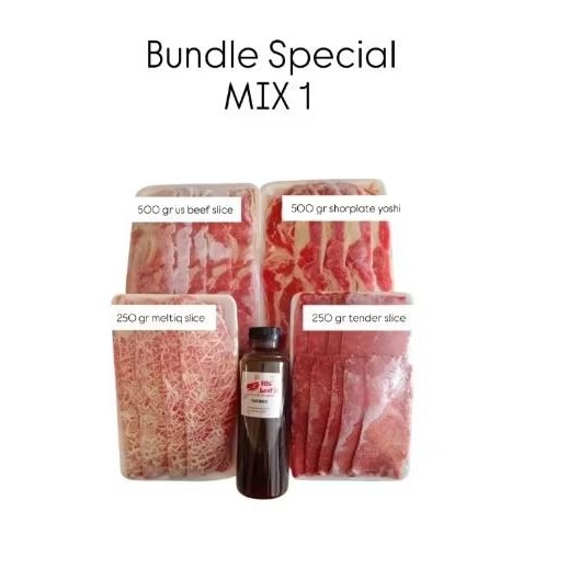 

BUNDLE MIX- Daging slice MIX sukiyaki BBQ
