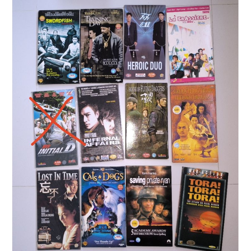 VCD DVD Movies Original Western, Thai, Indonesia, Chinese Good Condition