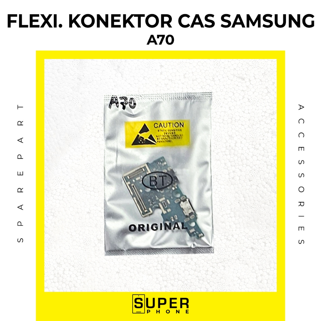 Flexibel Konektor Charger SAMSUNG A70 Con T/C Fleksibel Flexible Cas Connector Travel Charge TC Papa