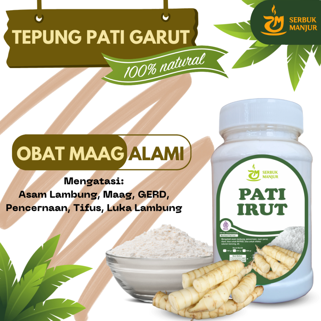 

Tepung Pati Garut Asli 250g Pati Irut Pati Angkrik Original Pati Garut Premium