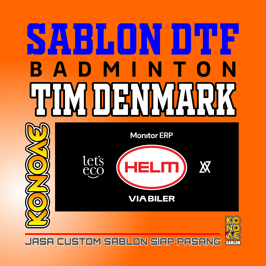 SABLON DTF JERSEY BADMINTON DENMARK