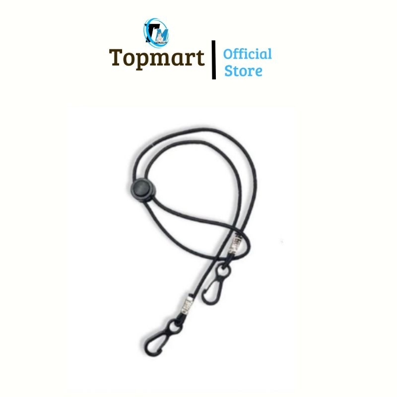Strap Tali Masker Warna Hitam Polos Ecer