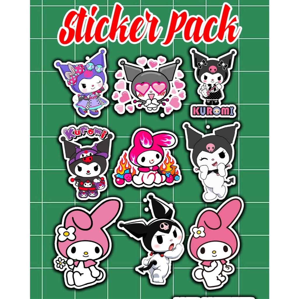 

COD STICKER PACK KUROMI SANRIO | STICKER TUMBLER | STIKER LAPTOP KOPER HELM