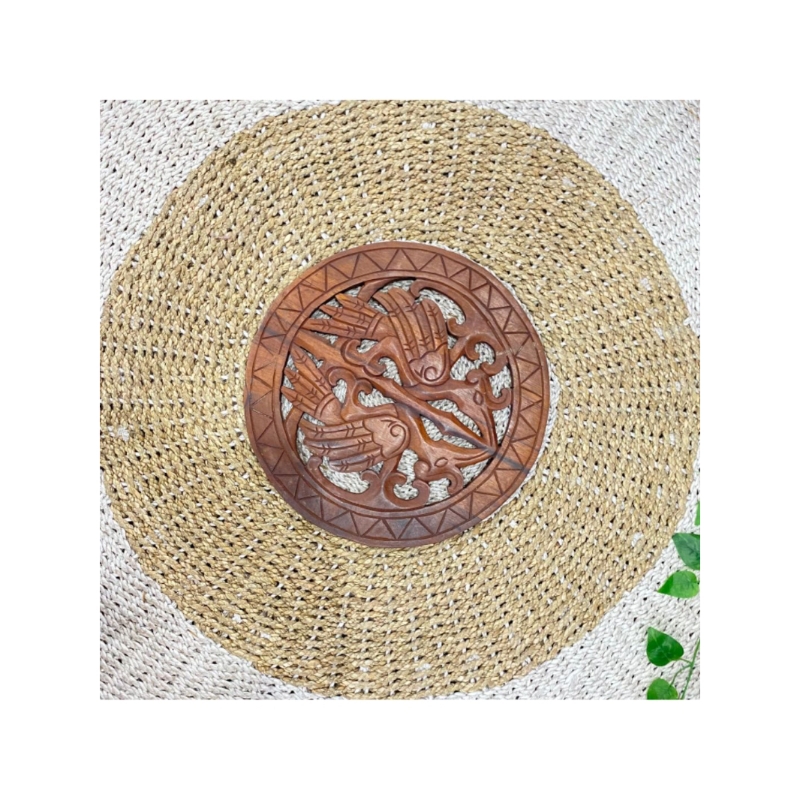 PAJANGAN DINDING KAYU ULIN KHAS KALIMANTAN-UKIR ULIN KALIMANTAN-PAJANGAN KAYU ULIN KALIMANTAN