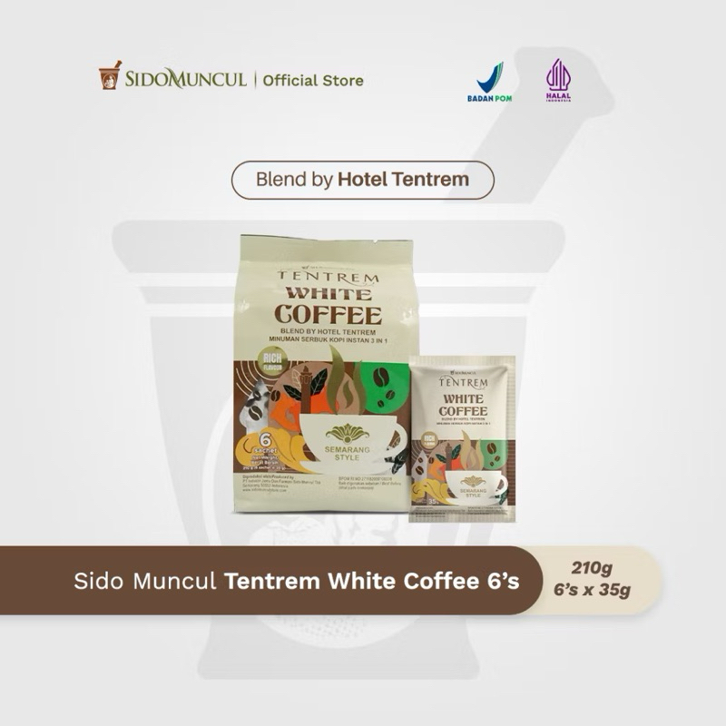 

SIDOMUNCUL Tentrem White Coffe | Kopi White Coffee Sidomuncul