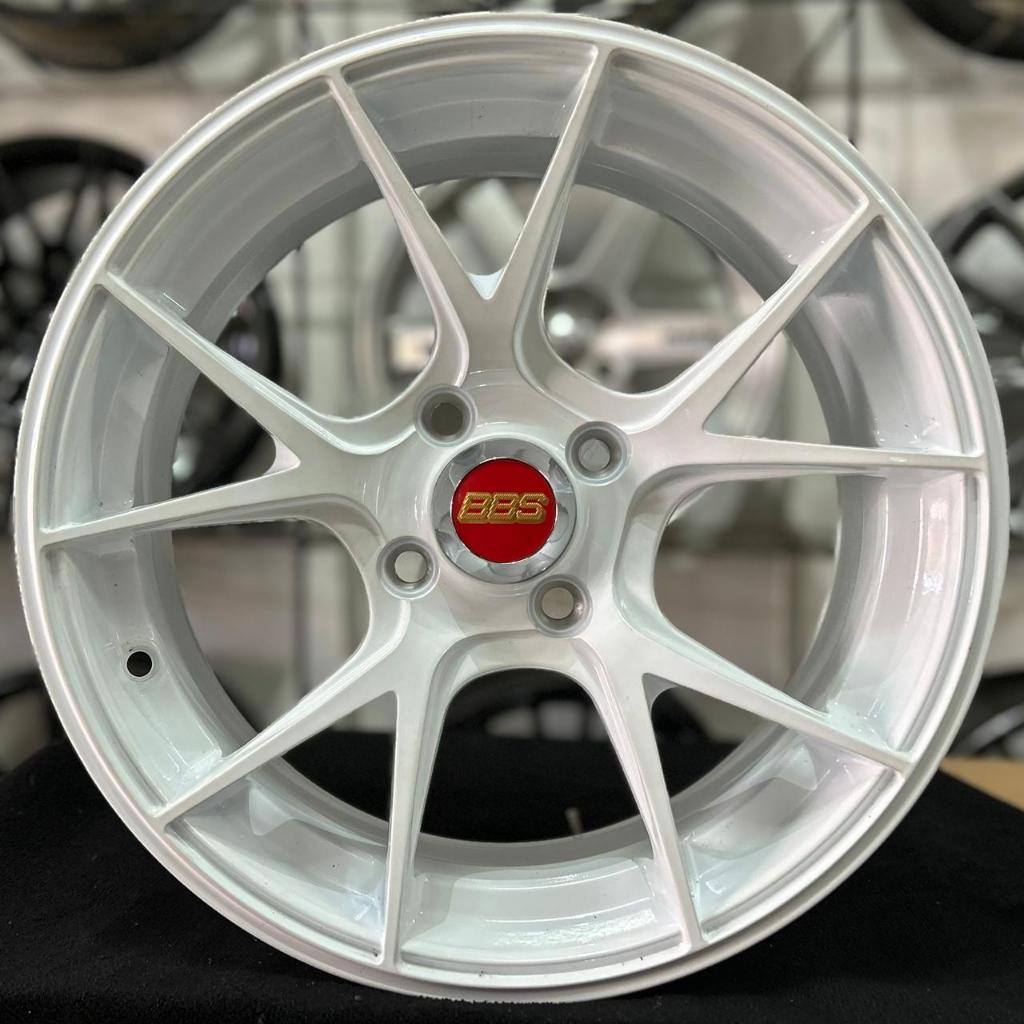 VELG BBS RING15X7 PCD 4X100 ET 40 WARNA WHTIE