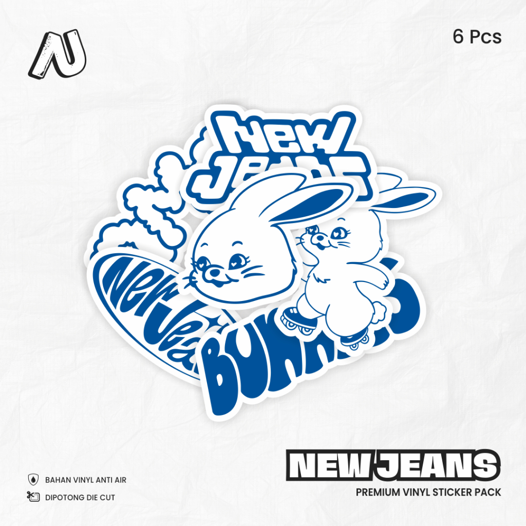 

Sticker Pack NWJNS Stiker Lucu Aesthetic Vinyl Waterproof Laptop HP Motor Anti Air Cute
