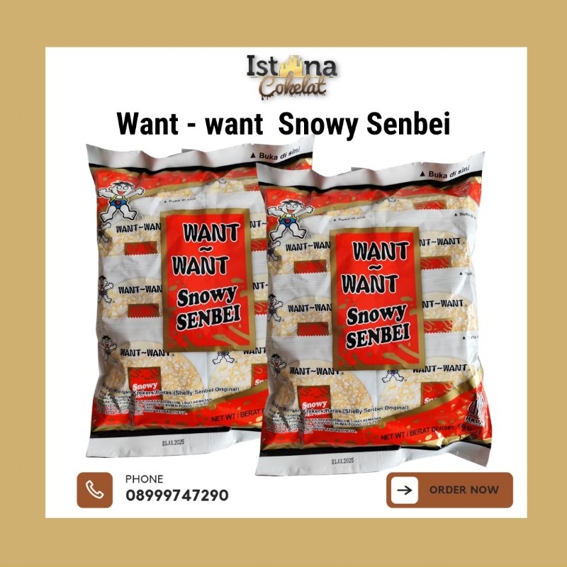 

Want - Want Snowy Senbei/rice crackers