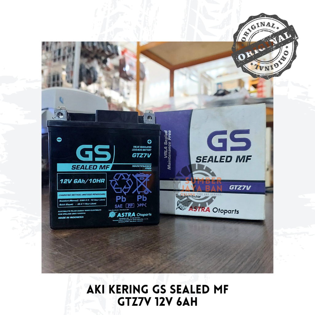 Aki Kering GS GTZ7V Sealed MF ORI