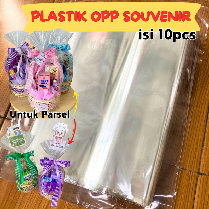 

PLASTIK OPP SOUVENIR ISI 10pcs/ PLASTIK PARSEL / PLASTIK OPP TEBAL / PLASTIK OPP KACA