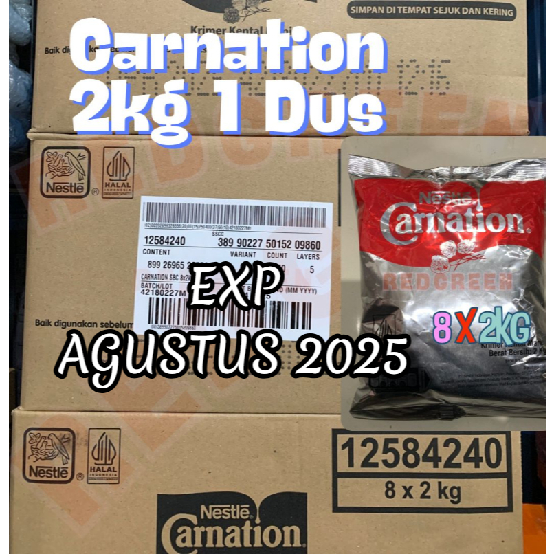 

Susu Nestles SKM Carnation 2kg 1dus isi 8pcs susu krimer kental manis carnation pouch 2kg isi 8pcs 8x2kg