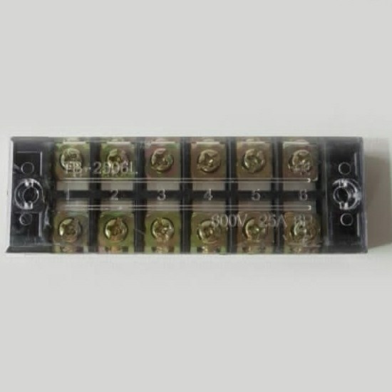 Terminal Blok Kaca 6P 12P Terminal Block Kaca 6 Pole 12 Pole