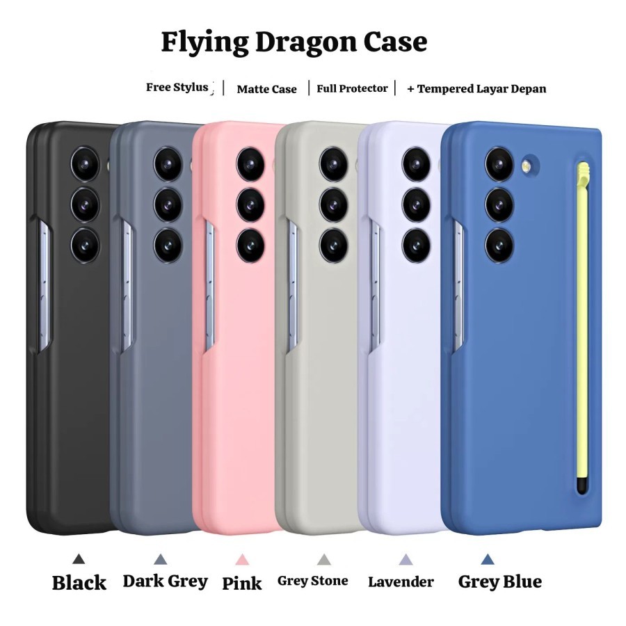 HARLY.ID CASE HP + FREE PEN FLYING DRAGON SAMSUNG Z FOLD 3 / FOLD 4 / FOLD 5 / FOLD 6 CASING + TEMPE