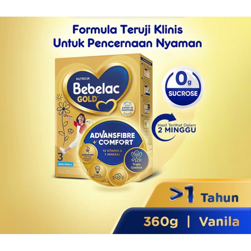 

Bebelac Gold 3 360gr Rasa Vanila