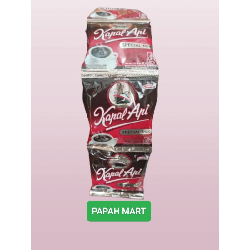 

Kopi Kapal Api Mix Special 23g Renceng ( 10 Shacet )