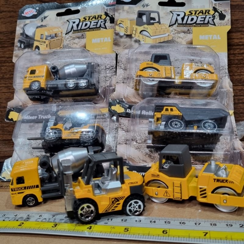mainan mobil konstruksi Construction bahan Besi - star rider truk Besi K