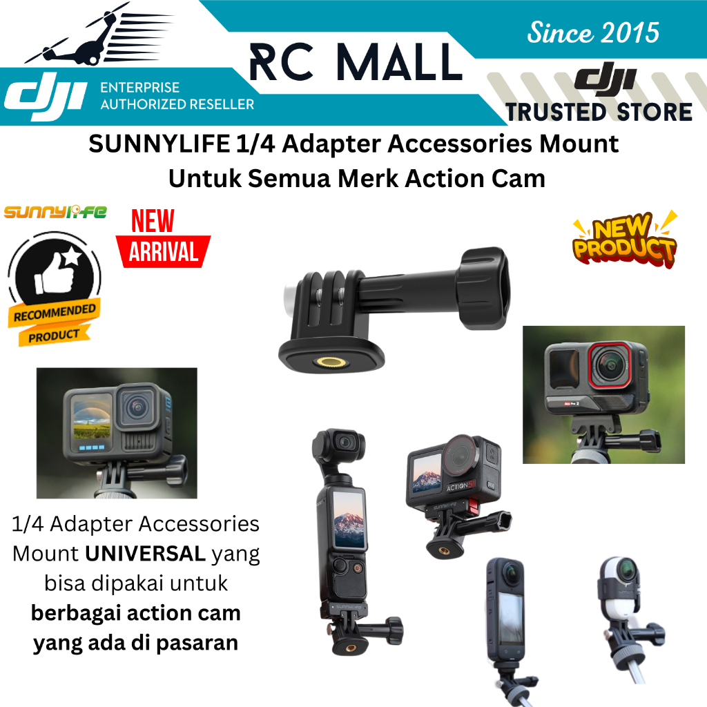 Tripod Mount Adapter Base DJI Osmo Action 6 Osmo Action 5 Pro Mounting DJI Action 4 GoPro Insta 360 