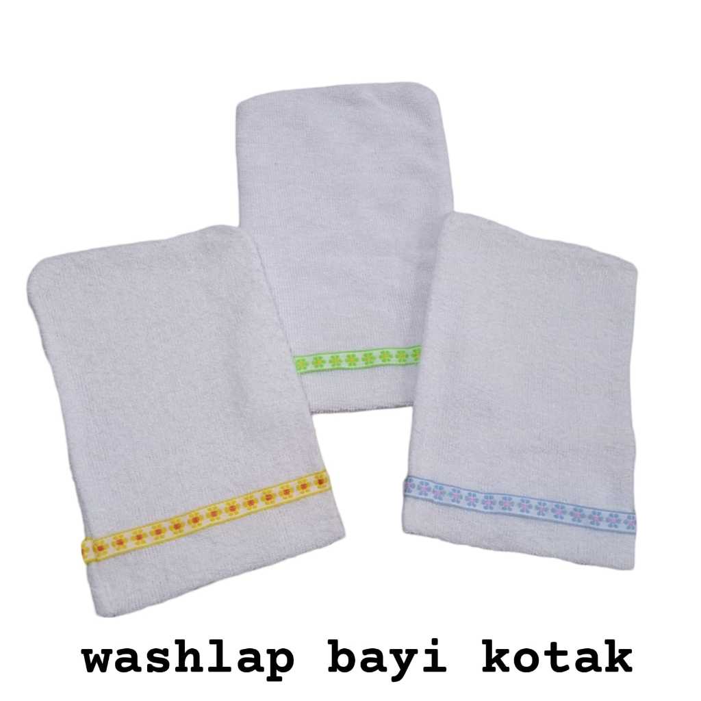 Waslap Bayi / Washlap / Waslap Kotak Tebal