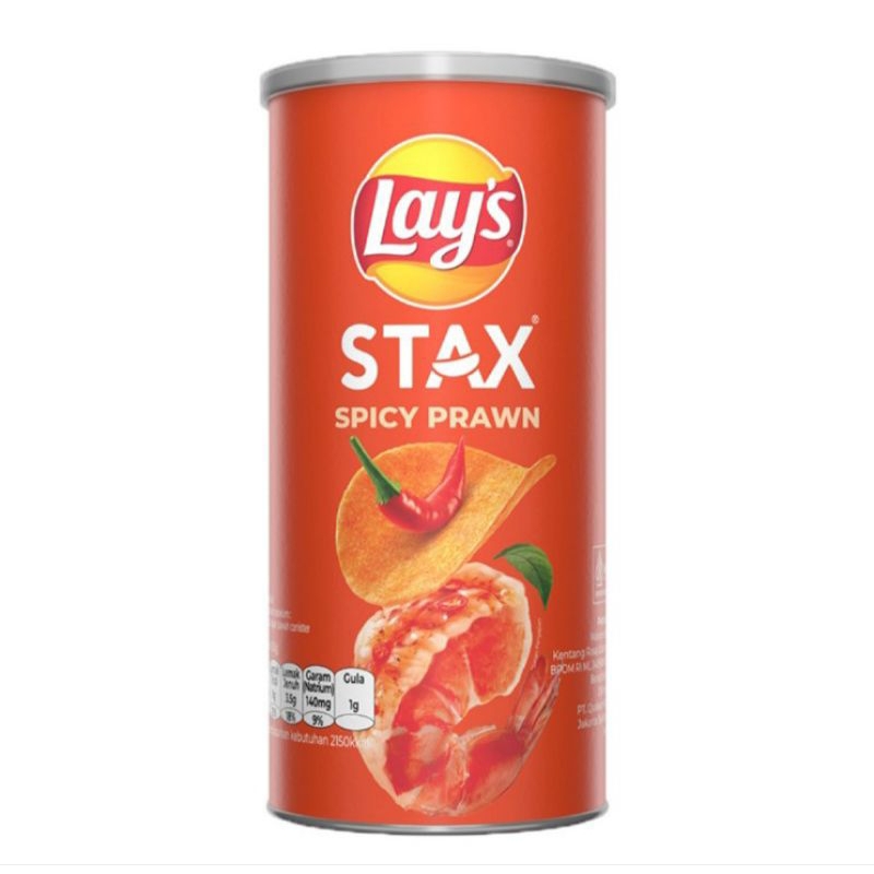 

Lay's Stax Keripik Kentang Rasa Udang Pedas 70 g