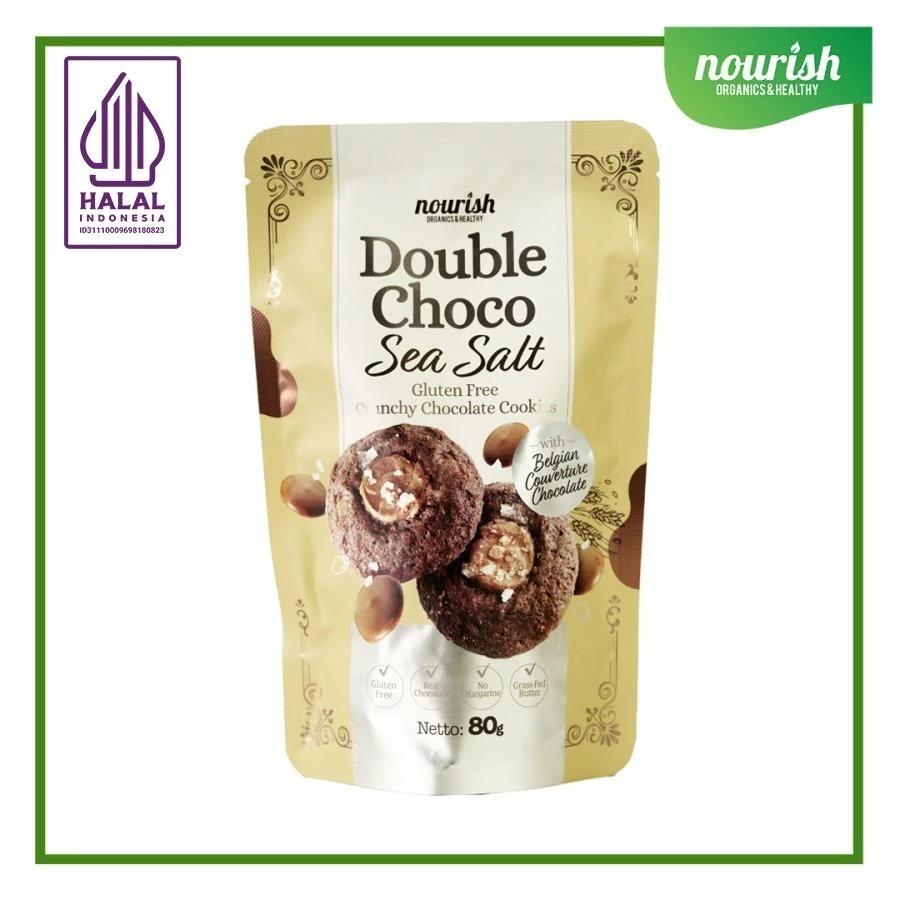 

Double Choco Sea Salt - Gluten-Free Cookies 80gr