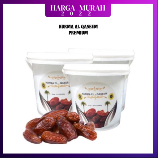 

KURMA AL QASEEM KEMASAN EMBER PREMIUM ASLI DAN HALAL