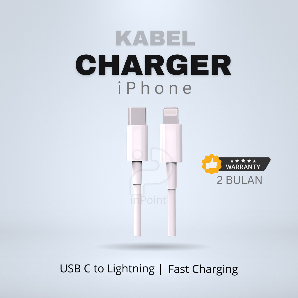 Kabel Data iP 8 X Xr Xs 11 12 13 14 15 Pro Max Usb Type C Lightning 18w 20w 25w 35w Fast Charging