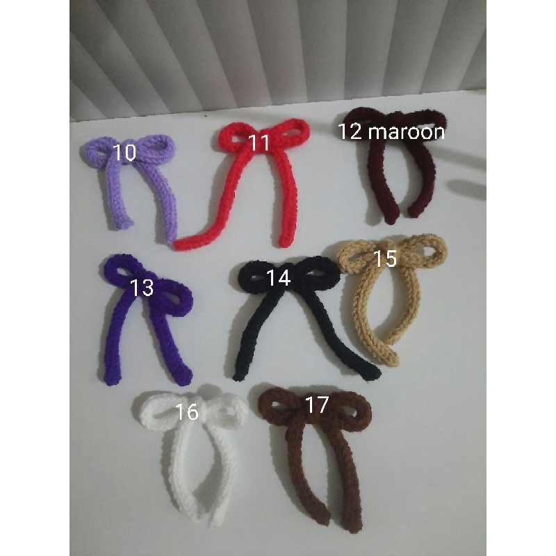 aplikasi rajutan untuk gantungan tas atau hp