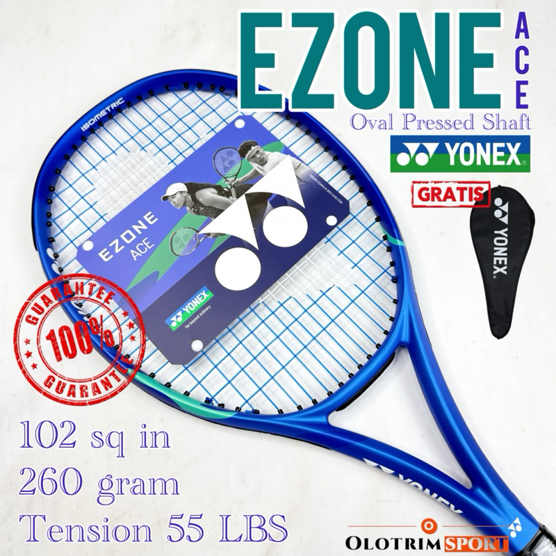 Raket Tenis YONEX EZONE ACE ALPHA PLAY LITE SUPER LITE 260 gr 102 in Tennis Original