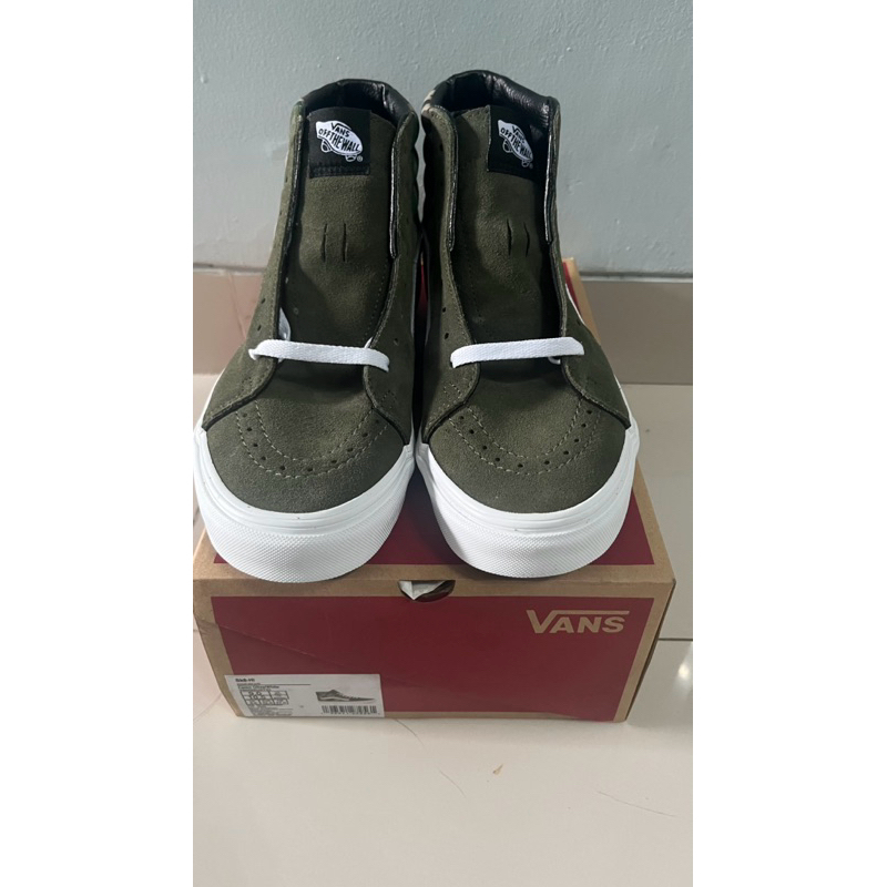 VANS SK8-Hi - Camo Olive/White (RESMI dari PT. Navya Retail Indonesia)