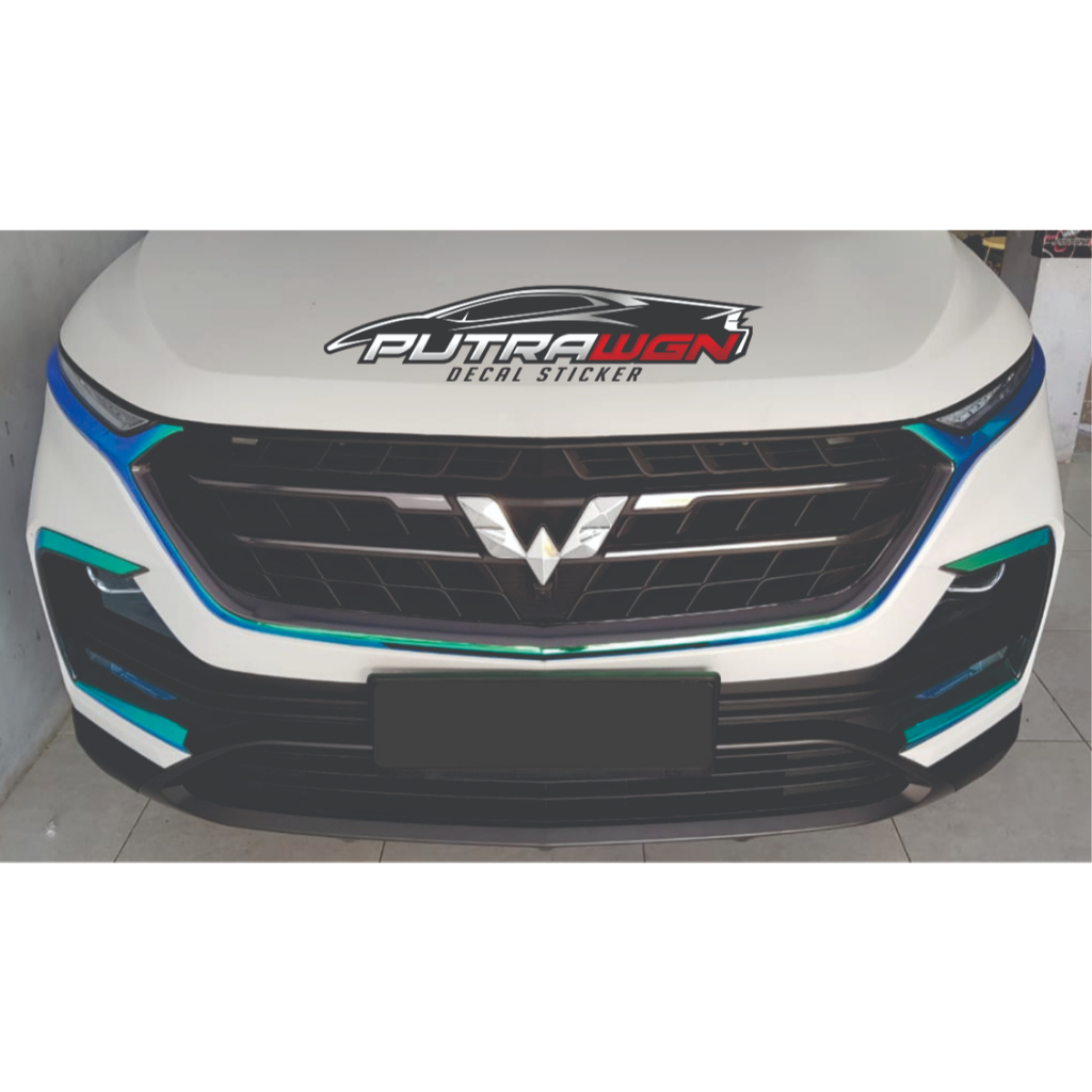 STICKER LOGO WULING MIRROR CHROME SILVER (WULING ALMAZ)