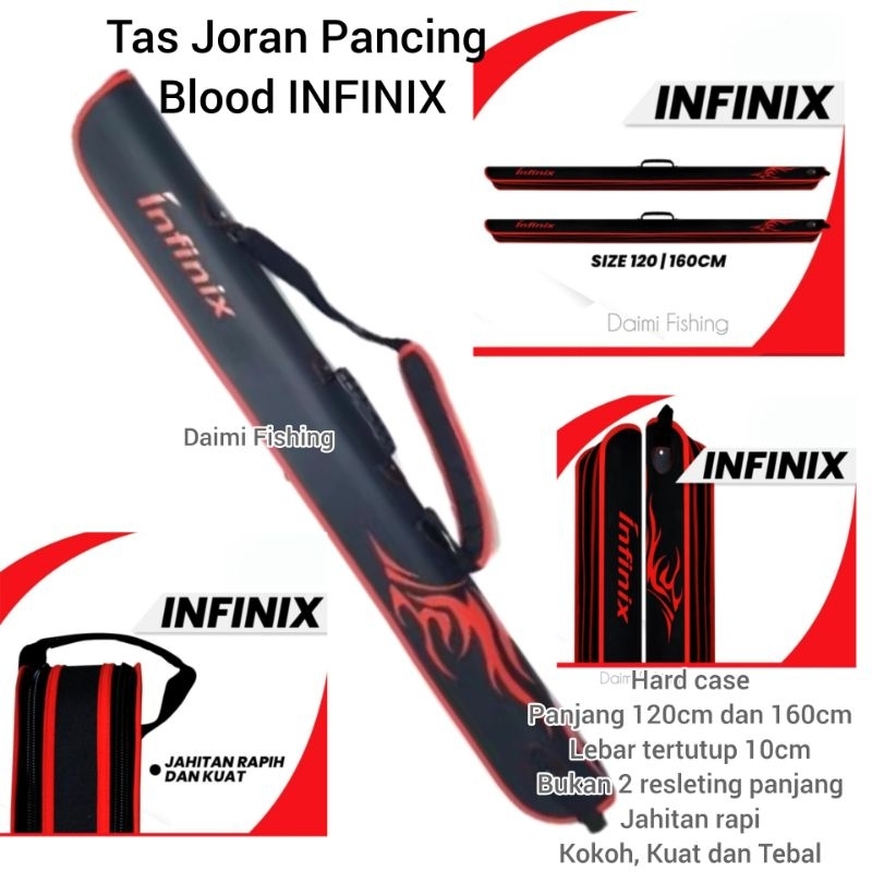 Tas Pancing Blood INFINIX Hardcase ukuran 120cm dan 160cm Tas Pancing Tebal dan Kuat