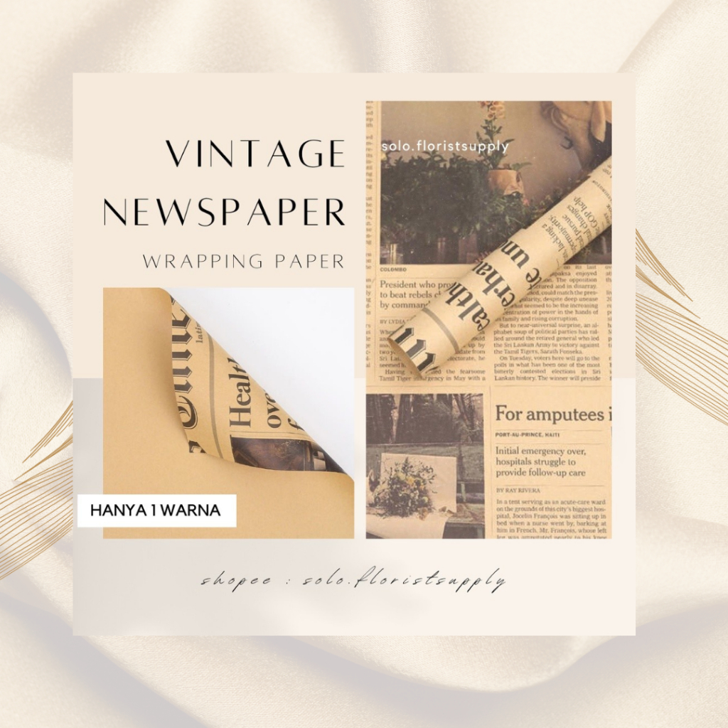 

ECER FLOWER OLD WRAPPING VINTAGE NEWSPAPER CRAFT KRAFT kertas kado motif vintage magazine KORAN korea bunga flower Kertas Poster / Props Foto Kinfolk Cover Magazine MAJALAH Fotografi PHOTOGRAPHY AESTHETIC MAGAZINE PEMBUNGKUS BUKET BOUQUET FLOWER WRAP