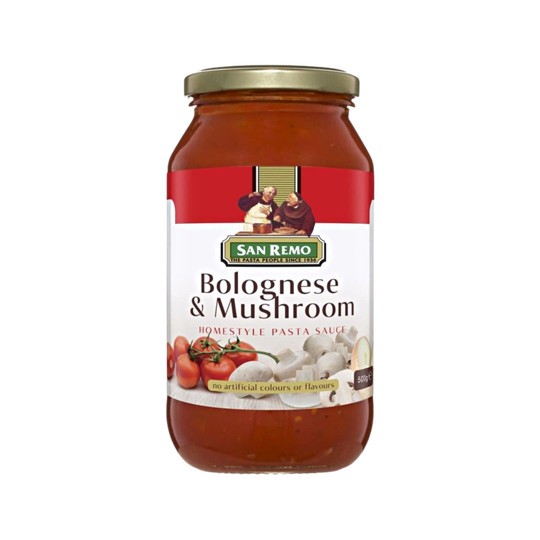 

San Remo Sauce Bolognese & Mushroom / Saus Pasta 500 Gr