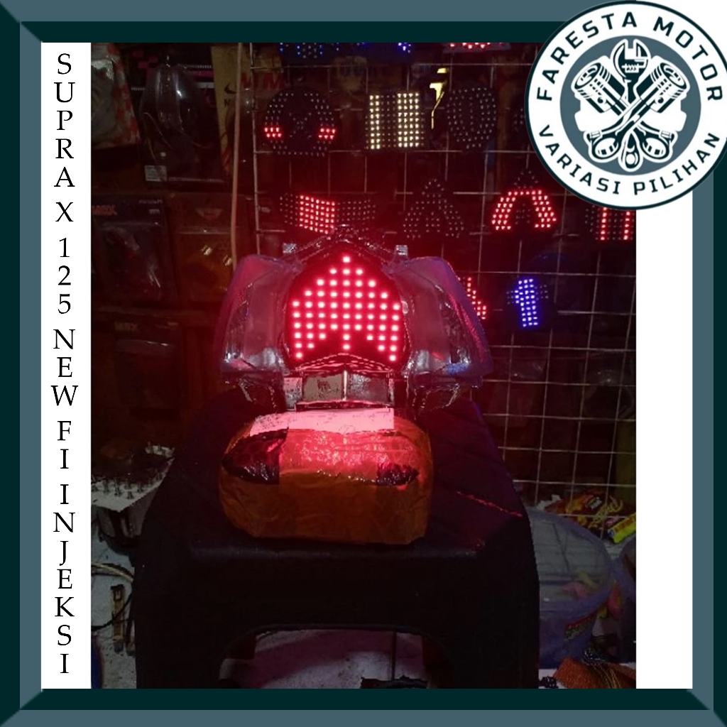 Stoplamp Lampu running Supra X 125 New Fi Injeksi 2014-2017 5 tr 8 mode otomatis PNP
