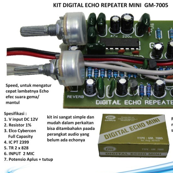 Kit digital echo repeater mini GM 7005