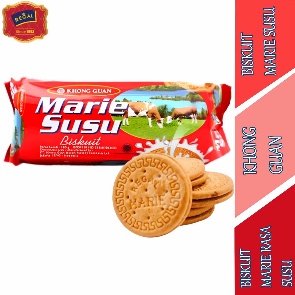 

Biskuit Marie Rasa Susu - Khong Guan - Biskuit Marie Susu - 160gr